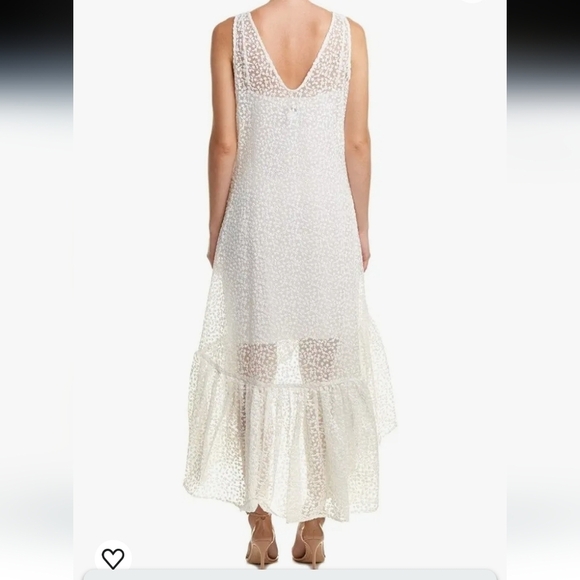 Erin Fetherston White Lace High-Low Trianon Maxi Dress (Shell Only) - Size M - Picture 3 of 12